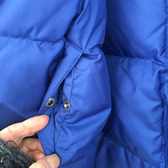 Lauren Ralph Lauren Reversible Down Quilted Puffer Vest Black Blue Size Medium - Picture 5 of 11